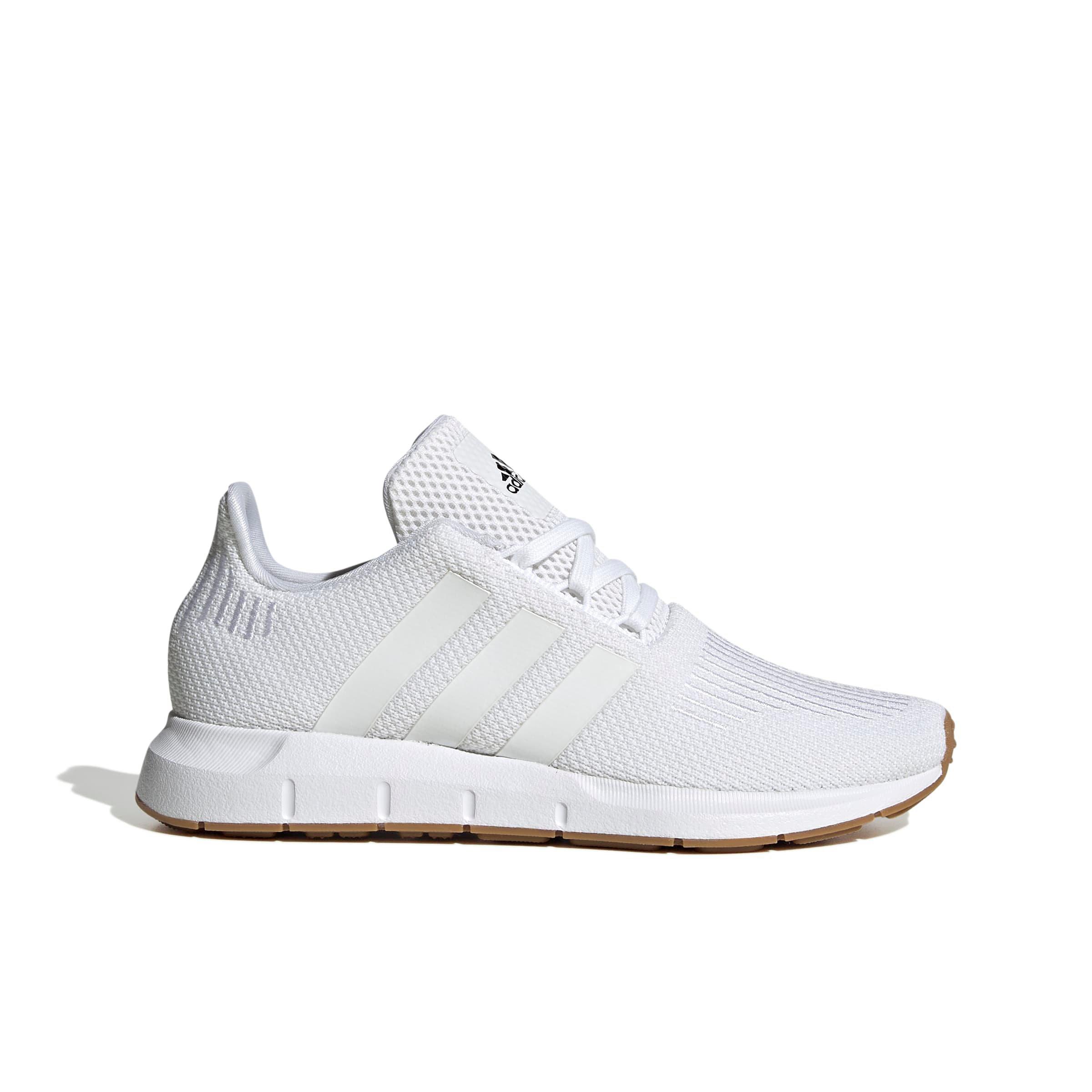 adidas Swift Run 1.0 "Ftwr White/Ftwr White/Core Black" Grade School Boys' Running Shoe - WHITE/WHITE/BLACK